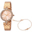 Montre Just Cavalli pour femmes en acier inoxydable doré rose