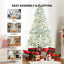 Elegant PVC Snow-Capped Christmas Tree for Holiday Decor