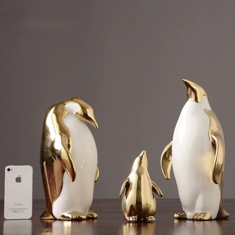 Elegant Penguin Figurine for Home Decor