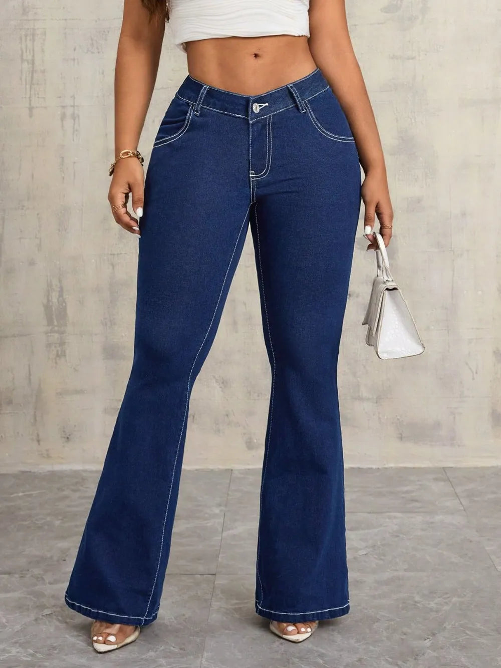 Jeans Elegantes con Bolsillos Funcionales