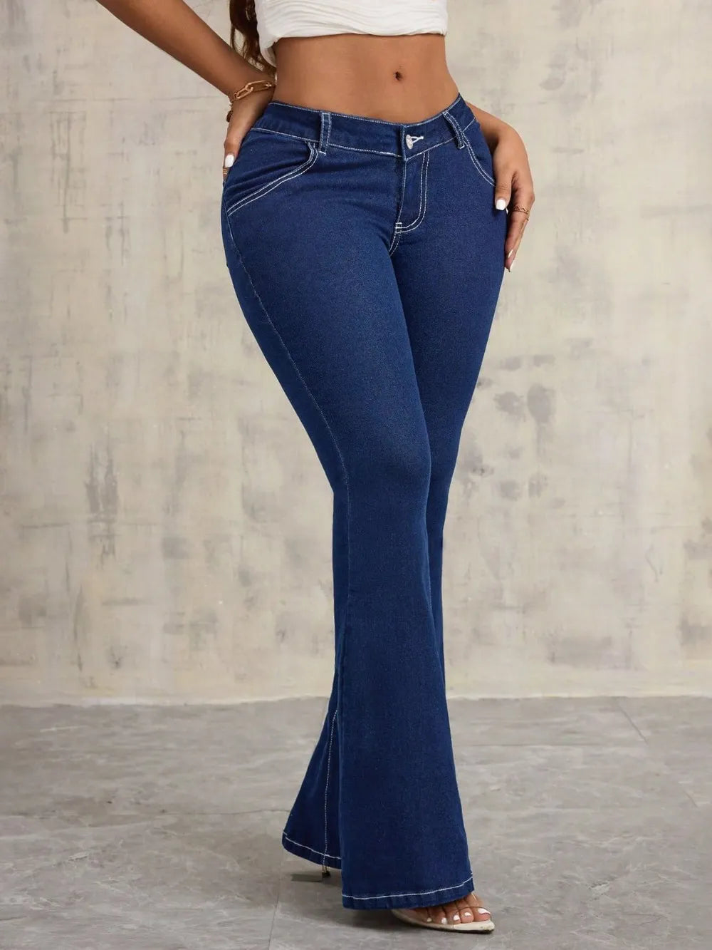 Jeans Elegantes con Bolsillos Funcionales