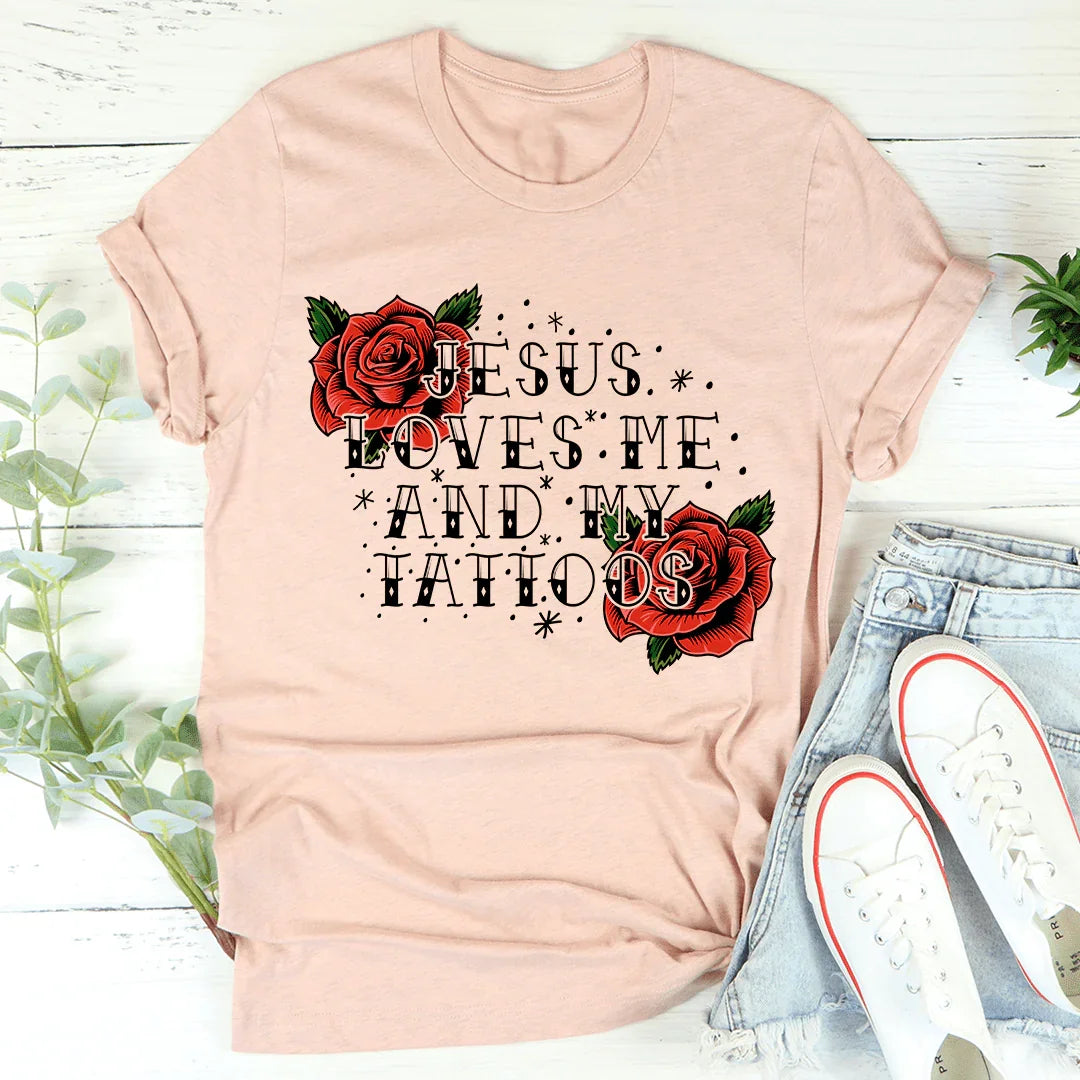 Jesus Loves Me And My Tattoos Tee - Korvel