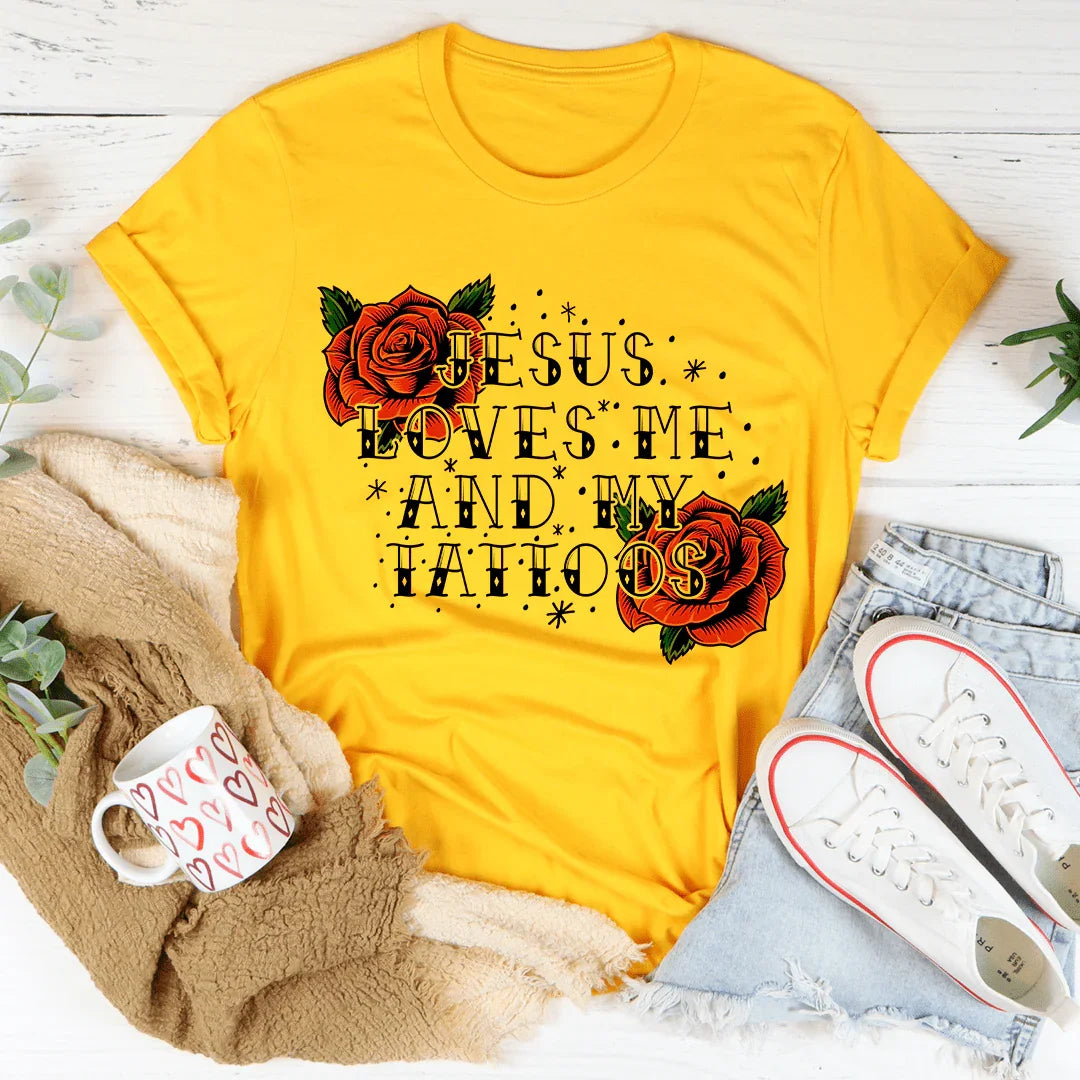 Jesus Loves Me And My Tattoos Tee - Korvel