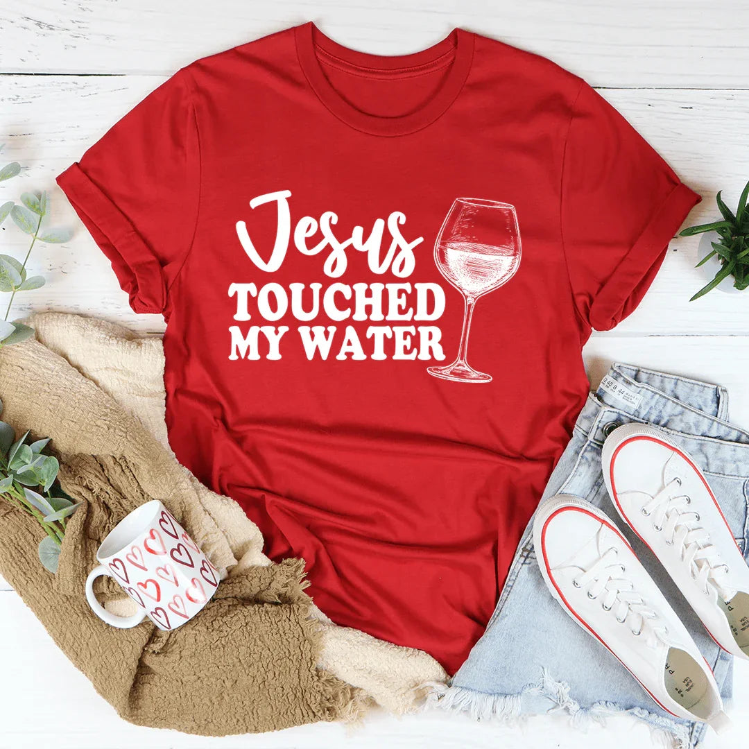 Jesús tocó mi agua Tee