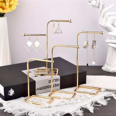 Premium Metal Jewelry Display Stand for Earrings and Necklaces