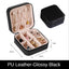 Elegant Travel Jewelry Organizer - Portable PU Leather Case for Rings, Earrings & Necklaces - Korvel