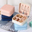 Elegant Travel Jewelry Organizer - Portable PU Leather Case for Rings, Earrings & Necklaces - Korvel