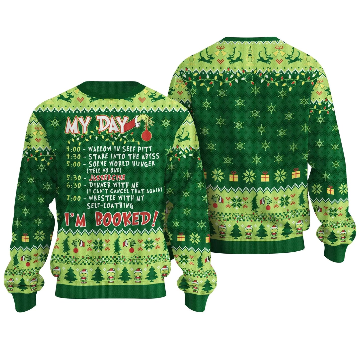 Mon Jour Je Suis Réservé Pull Moche de Noël - Unisexe XL