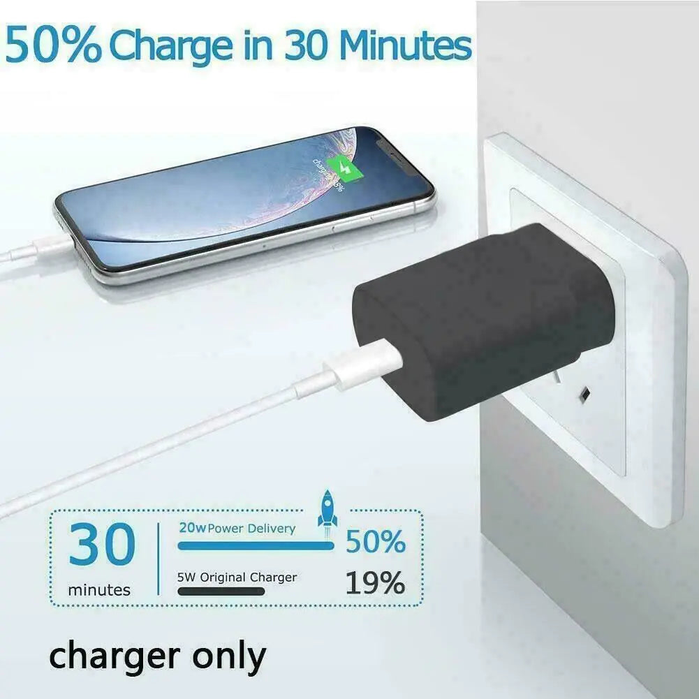 Cargador de pared Super Rápido Type-C de 25W con cable de 6FT para Samsung Galaxy