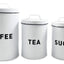 Ensemble de bocaux de rangement en métal premium pour l'organisation de la cuisine