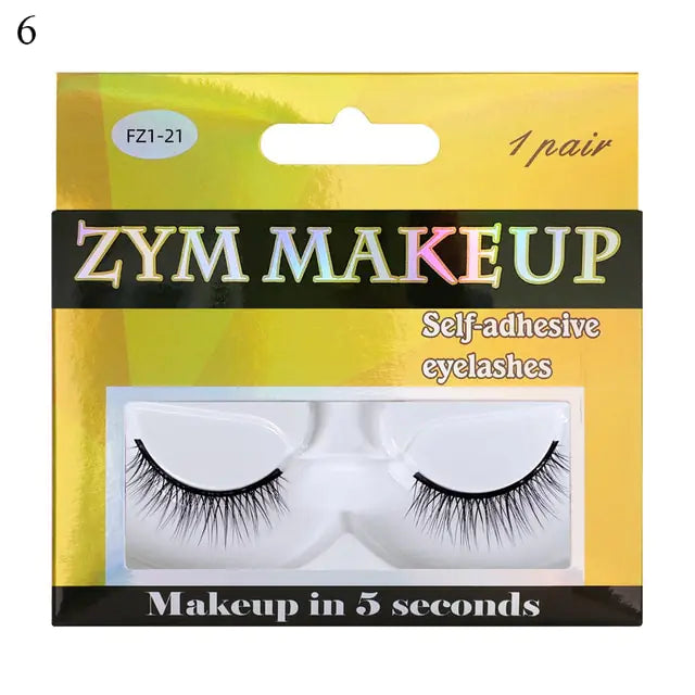 Self-Adhesive False Eyelashes for Effortless Beauty