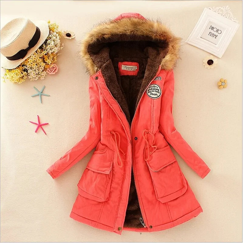 Abrigo de Invierno Estilo Preppy para Mujer