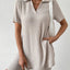 Johnny Collar Short Sleeve Top and Shorts Set - Korvel