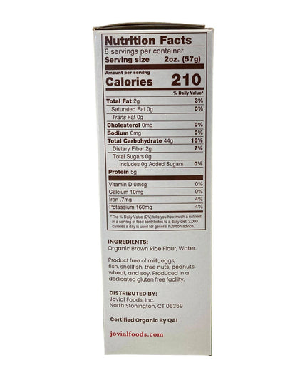 Coquilles de riz brun bio - Pâtes sans gluten par Jovial