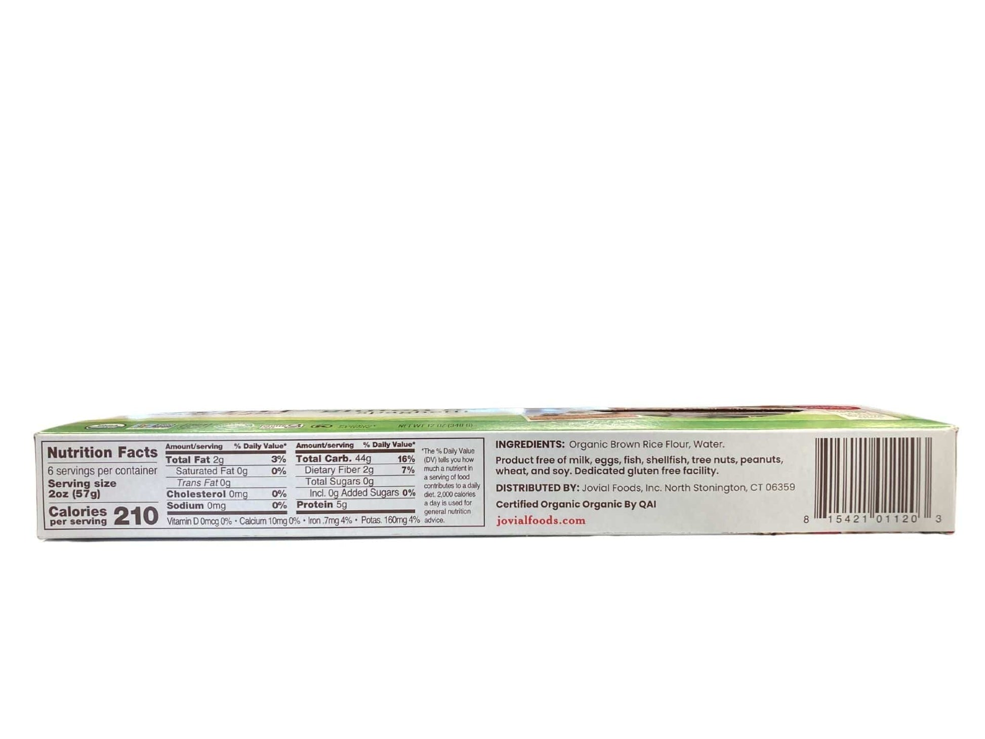 Organic Gluten-Free Brown Rice Spaghetti by Jovial - Korvel