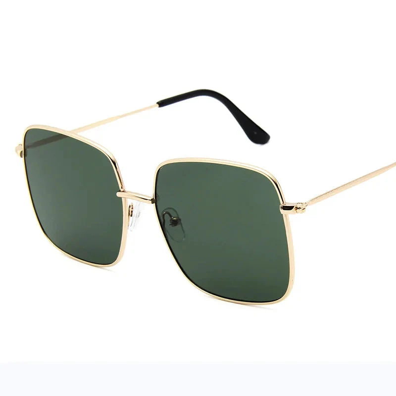 Lunettes de soleil carrées de luxe avec protection UV400