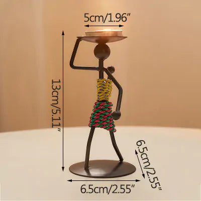 Candelabro Moderno Iron Man - Decoración Elegante para el Hogar