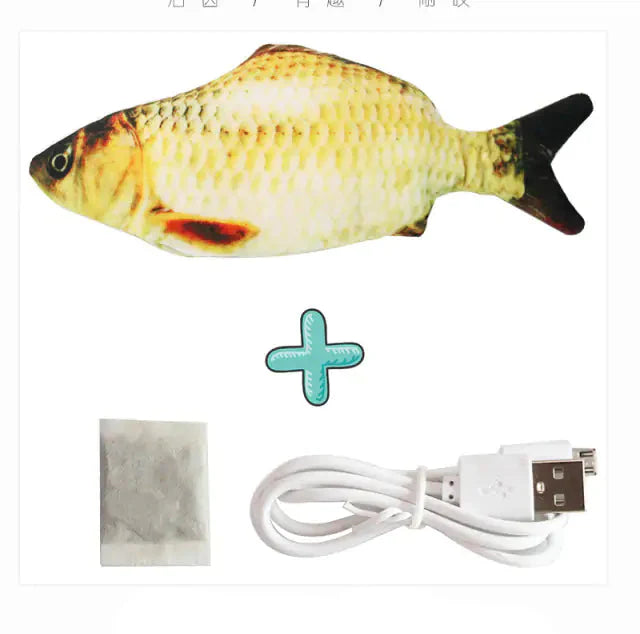 Jouet interactif pour chats avec chargeur USB - Poisson