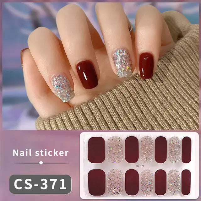Premium DIY Gel Nail Stickers for Effortless Glam