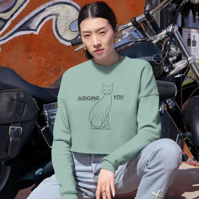 Judging You Women's Cropped Sweatshirt