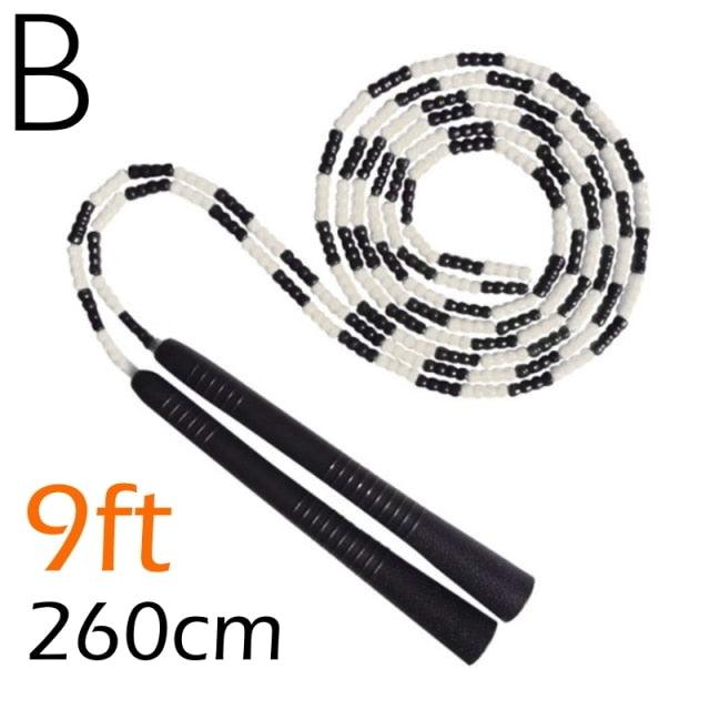 Corde à sauter en perles souples ajustable pour tous les âges