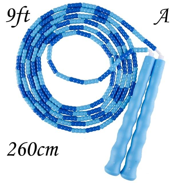 Corde à sauter en perles souples ajustable pour tous les âges