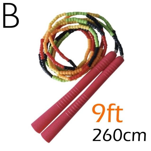 Corde à sauter en perles souples ajustable pour tous les âges