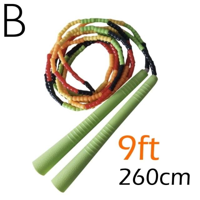 Corde à sauter en perles souples ajustable pour tous les âges