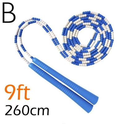 Corde à sauter en perles souples ajustable pour tous les âges
