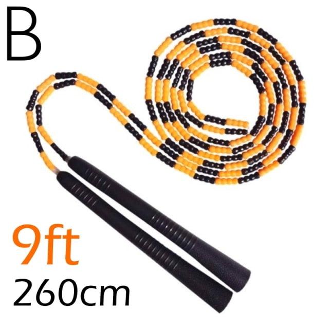 Corde à sauter en perles souples ajustable pour tous les âges
