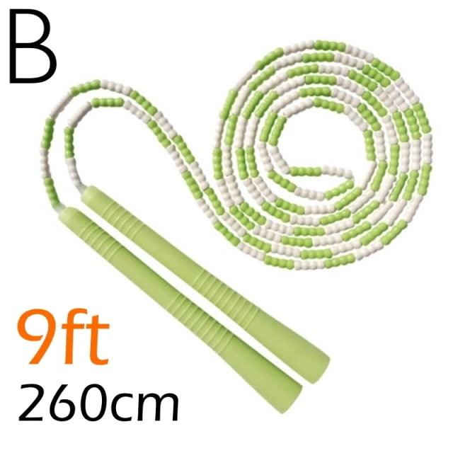 Corde à sauter en perles souples ajustable pour tous les âges