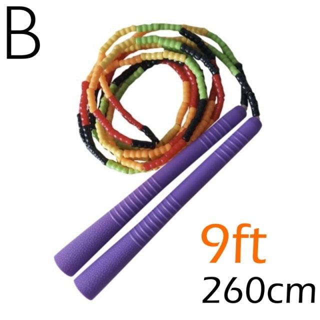Corde à sauter en perles souples ajustable pour tous les âges