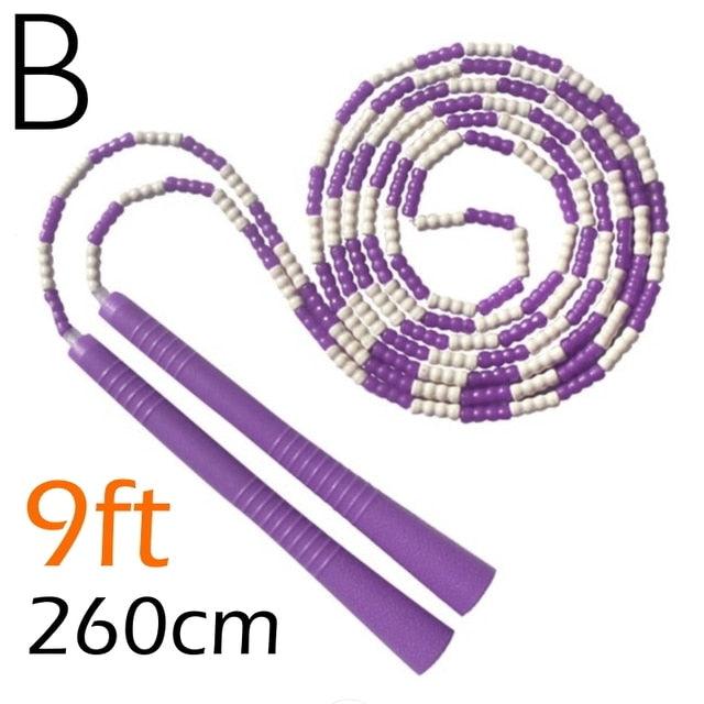 Corde à sauter en perles souples ajustable pour tous les âges