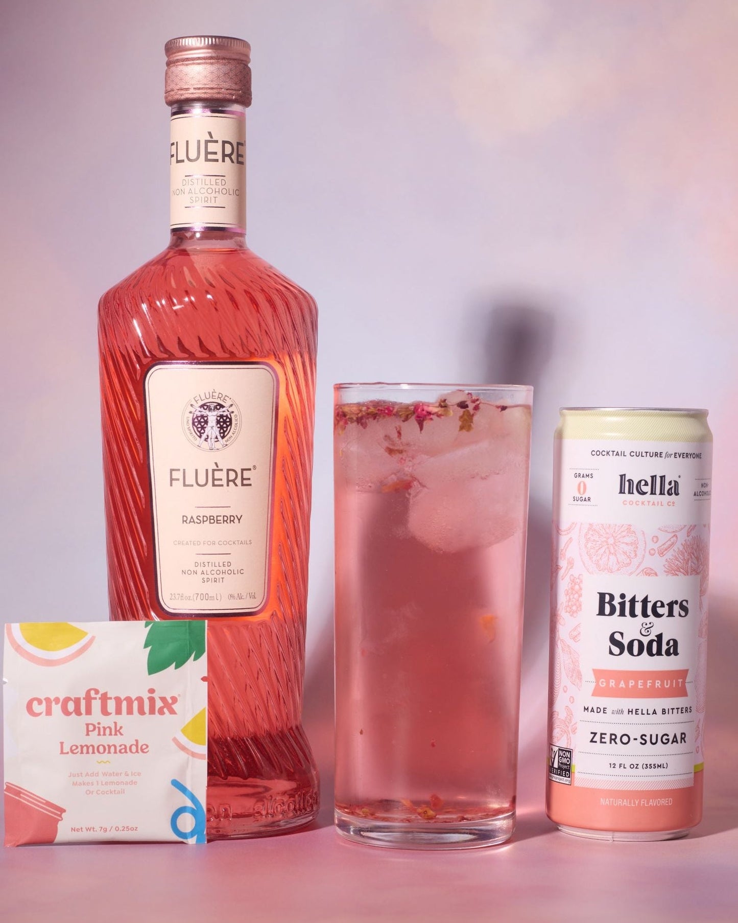 Kit de Cócteles Sin Alcohol Pink Velvet