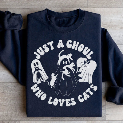 Solo un fantasma que ama a los gatos sudadera