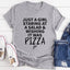 Just A Girl Staring At A Salad & Wishing It Was Pizza Tee - Korvel