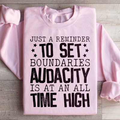 Just A Reminder To Set Boundaries Sweatshirt