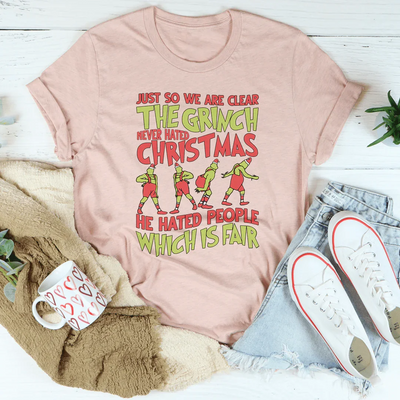 Grinch Approved: The Ultimate Christmas Humor Tee - Korvel