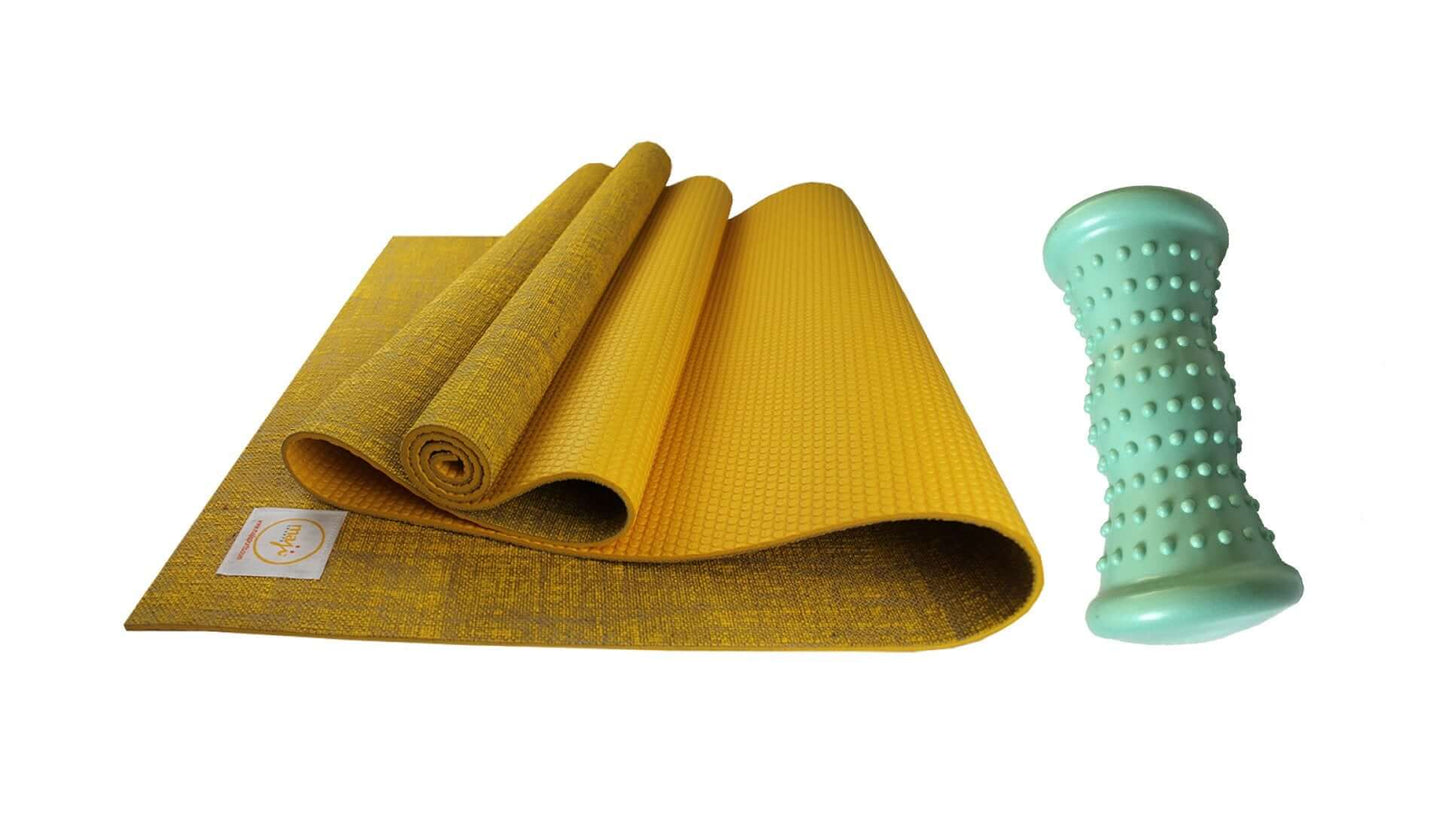 Maji Sports Jute Premium Eco Yoga Mat & Foot Massager