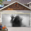 Banner de puerta de garaje Halloween Bosque Nebuloso