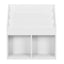 Kids Wooden Bookshelf - White Toy Storage Organizer