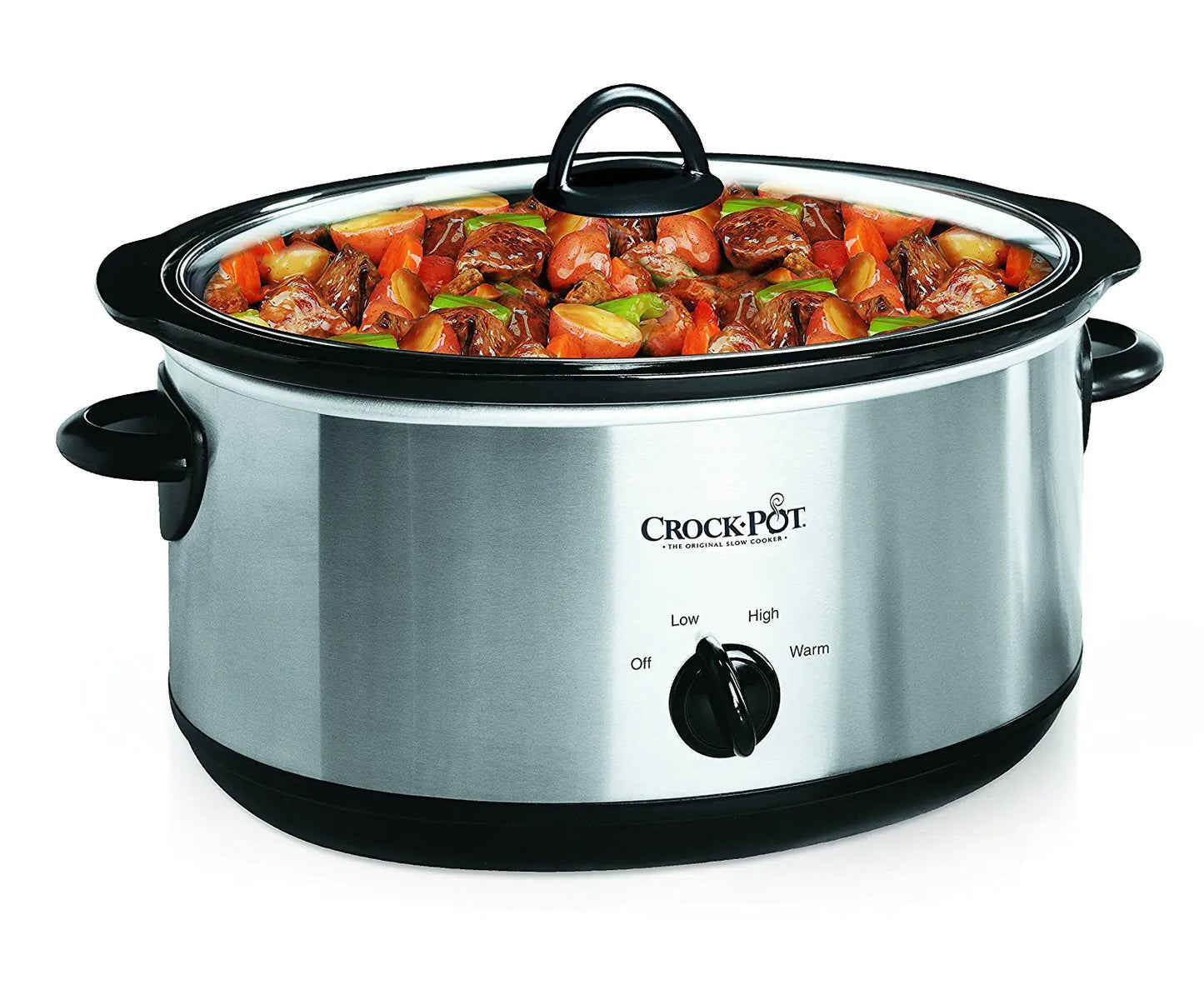 Crock-Pot 7 Quart Oval Manual Slow Cooker - Stainless Steel