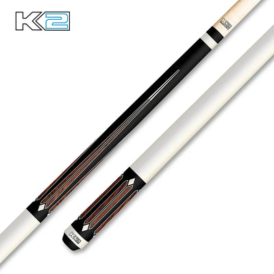 Koda Cue Gloss Black with Cocobolo Inlay and White Finish