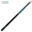 K2 Matte Black Cue with Purple Curly Point & Linen Wrap