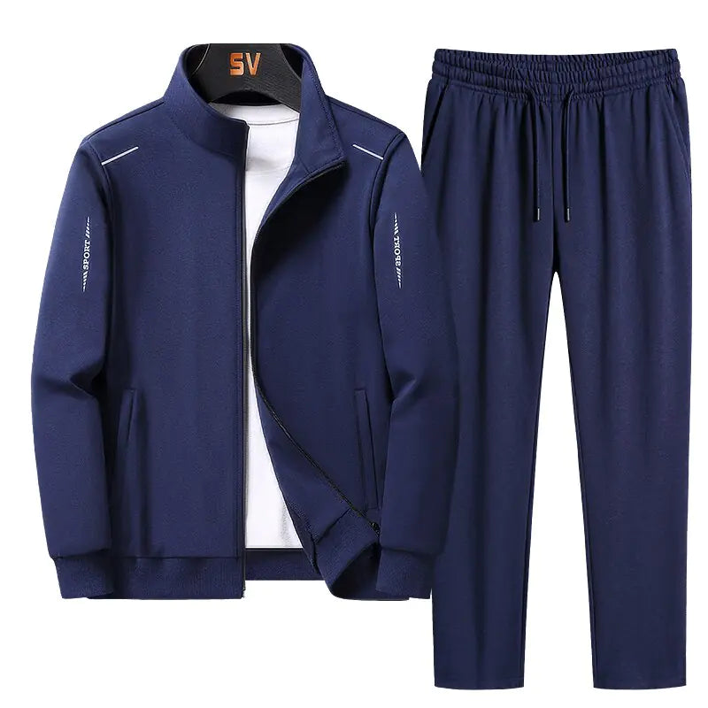 Ensemble de manteau à fermeture éclair et pantalon de sport premium