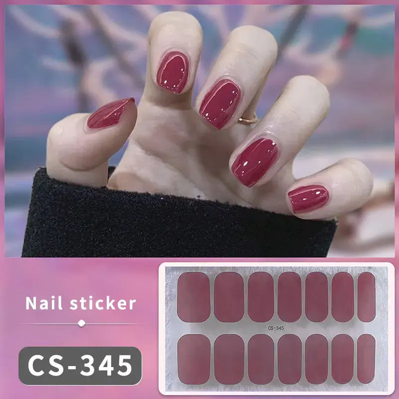 Premium DIY Gel Nail Stickers for Effortless Glam