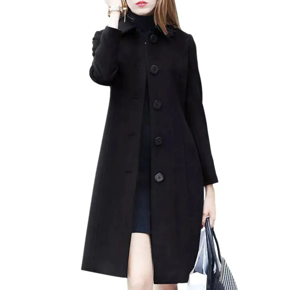 Mid Length Elegant Winter Coat for Men