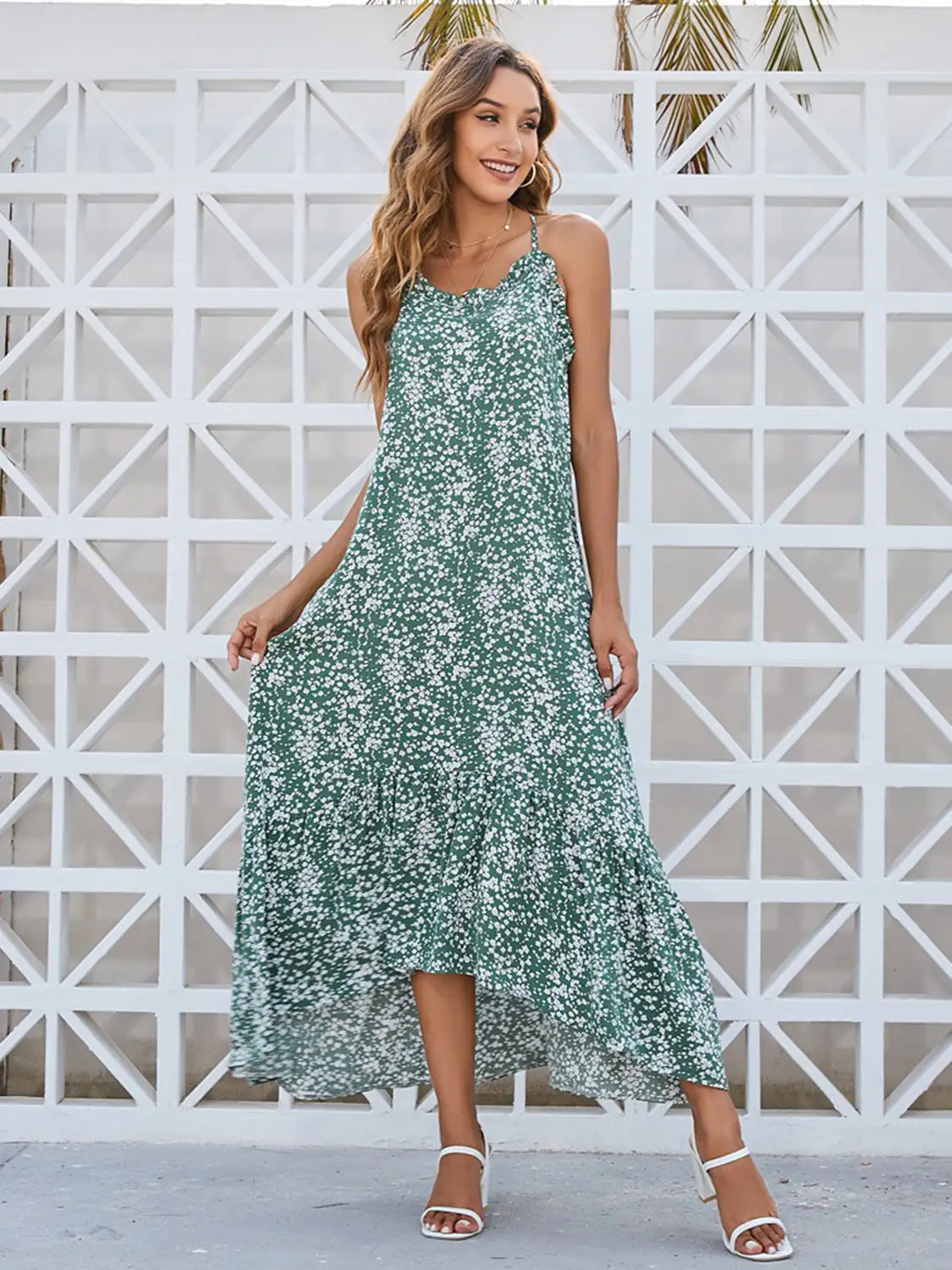 Robe Maxi à Imprimé Floral Ditsy