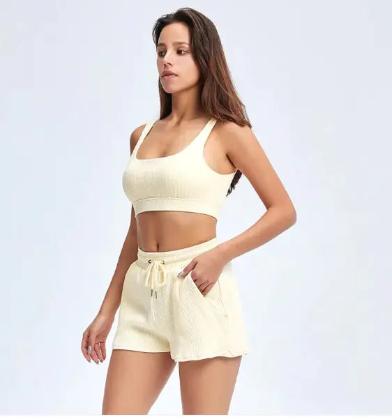 Premium Loose Short Sleeve Yoga Suit