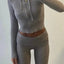 Ensemble de Haut Court à Capuche Tricoté Chic et Pantalons